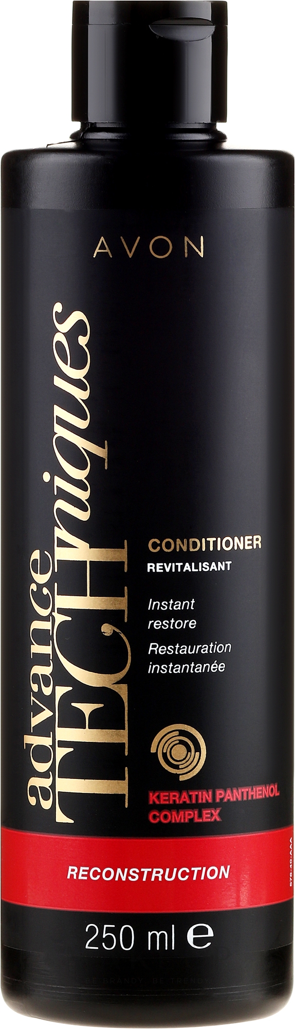 Revitalisierende Haarspülung mit flüssigem Keratin für sehr geschädigtes Haar - Avon Advance Techniques Reconstruction Conditioner — Bild 250 ml