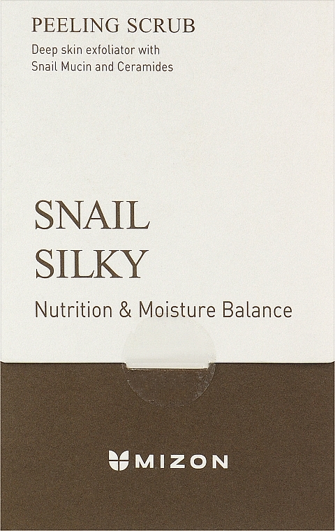 Gesichtspeeling mit Schneckenschleim - Mizon Snail Silky Peeling Scrub — Bild N1