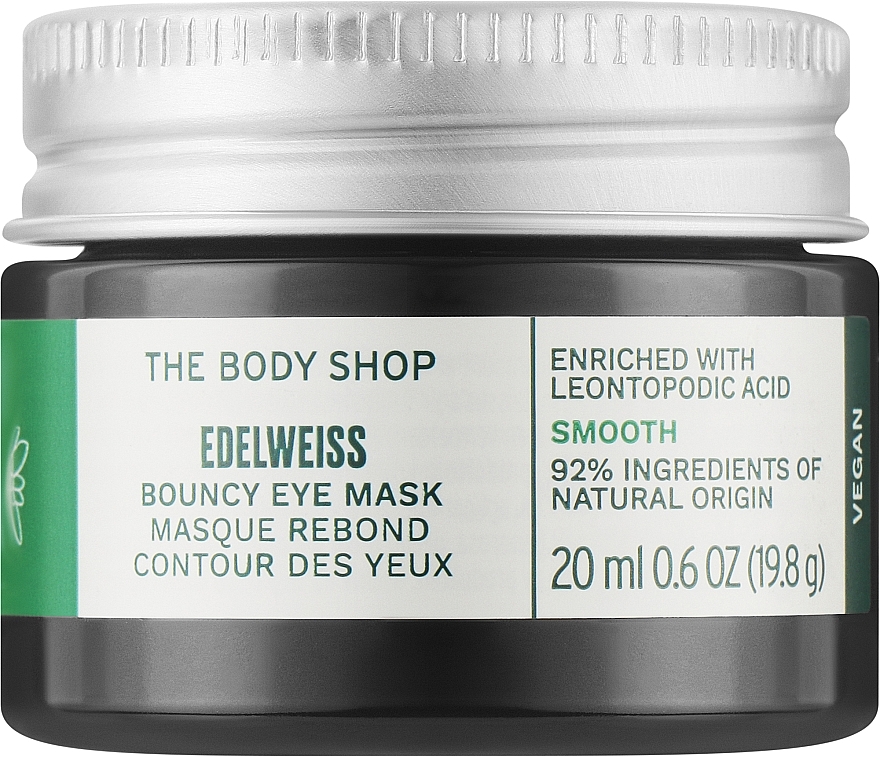 Maske für die Haut um die Augen - The Body Shop Edelweiss Bouncy Eye Mask — Bild N1