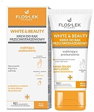 Düfte, Parfümerie und Kosmetik Anti-Aging-Handcreme gegen Altersflecken - Floslek White & Beauty Anti-Aging Hand Cream