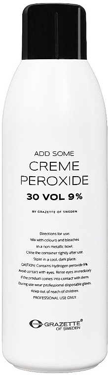 Oxidationsmittel für Haarfärbemittel 9% - Grazette Add Some Creme Peroxide 30 Vol — Bild N1