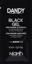 Schwarzes Stylinggel für graues Haar und Bart - Niamh Hairconcept Dandy Black Gel (Probe)  — Bild N1