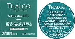 Nachtcreme mit Lifting-Effekt -  Thalgo Silicium Lift Intensive Lifting & Firming Night Care (Refill)  — Bild N2