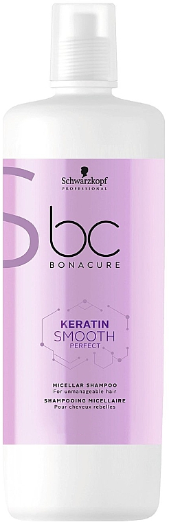 Glättendes Shampoo für widerspenstiges Haar - Schwarzkopf Professional Bonacure Keratin Smooth Perfect Micellar Shampoo — Bild N5