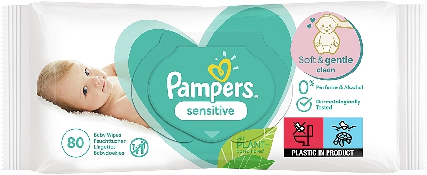 Feuchttücher für Babys Sensitive 80 St. - Pampers — Bild N2