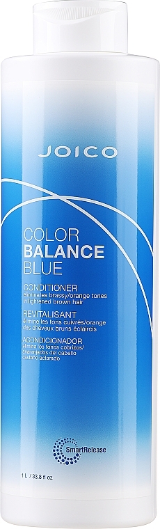 Haarspülung mit Blaupigmenten zur Neutralisierung von unerwünschtem Messing- und Orangestich - Joico Color Balance Blue Conditioner — Bild N4