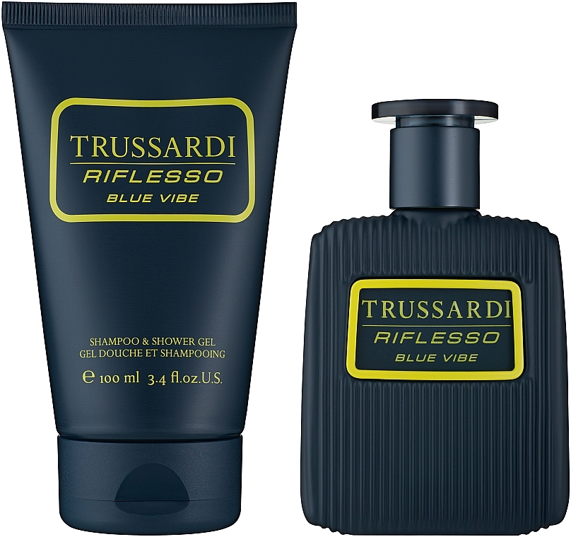Trussardi Riflesso Blue Vibe - Duftset (Eau de Toilette 50ml + Shampoo-Duschgel 100ml) — Foto N3
