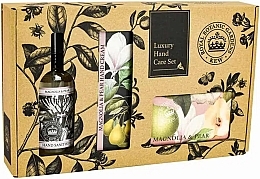 Düfte, Parfümerie und Kosmetik Set - The English Soap Company Kew Gardens Magnolia & Pear Hand Care Gift Box 