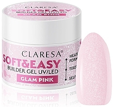 Modellierendes Nagelgel - Claresa Soft & Easy Builder Gel UV/LED Glam Pink — Bild N1