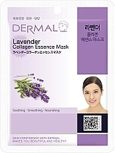 Düfte, Parfümerie und Kosmetik Tuchmaske mit Kollagen und Lavendel - Dermal Lavender Collagen Essence Mask 