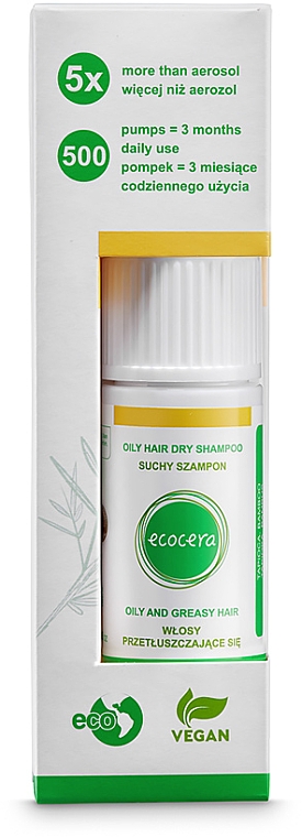 Trockenshampoo für fettiges Haar - Ecocera Dry Shampoo Oily Hair