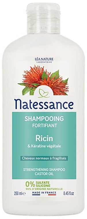 Haarshampoo mit Rizinusöl und pflanzlichem Keratin - Natessance — Bild N2