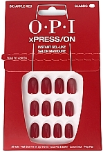 Künstliche Nägel - OPI Xpress/On Big Apple Red  — Bild N2