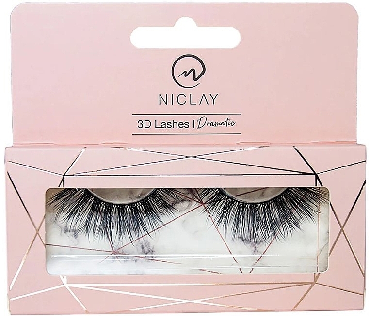 Künstliche Wimpern - Niclay 3D Lashes Dramatic — Bild N1