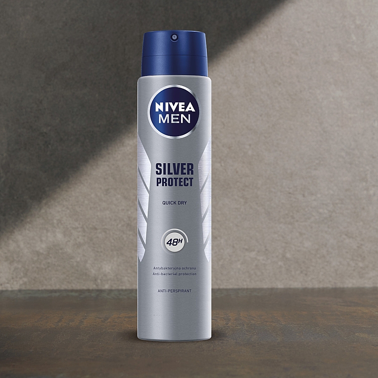 Deospray Antitranspirant - NIVEA Deodorant Silver Protect For Men — Bild N5