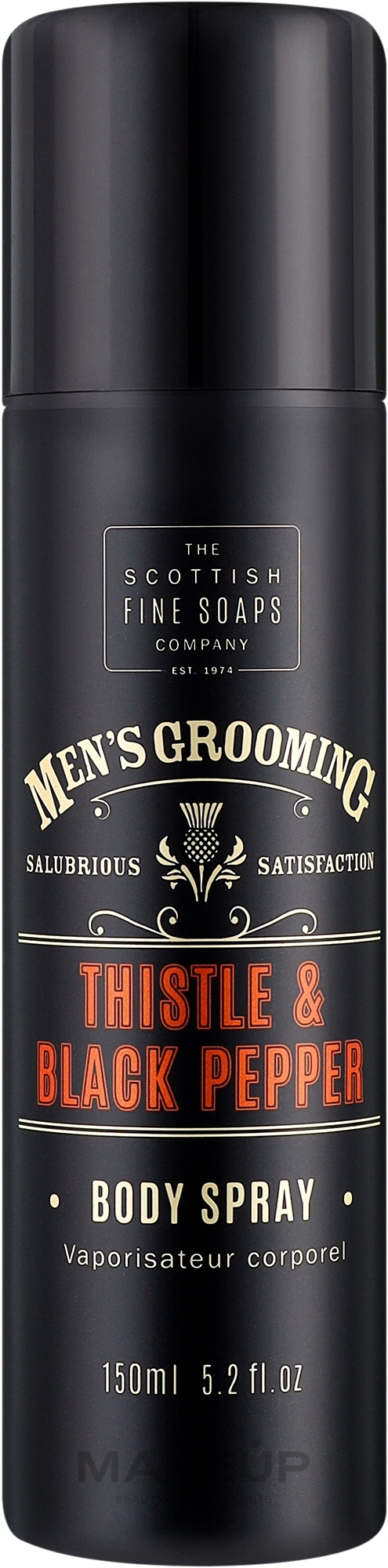 Scottish Fine Soaps Men’s Grooming Thistle & Black Pepper - Körperspray — Bild 150 ml