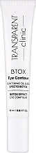 Düfte, Parfümerie und Kosmetik Augenkonturgel mit Botox-Effekt - Transparent Clinic Btox Eye Contour 
