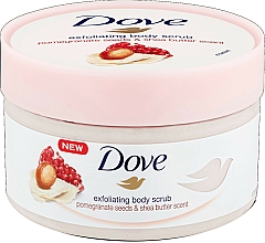 Düfte, Parfümerie und Kosmetik Creme-Dusch-Peeling Granatapfel & Sheabutter - Dove Exfoliating Body Scrub Pomegranate Seeds & Shea Butter
