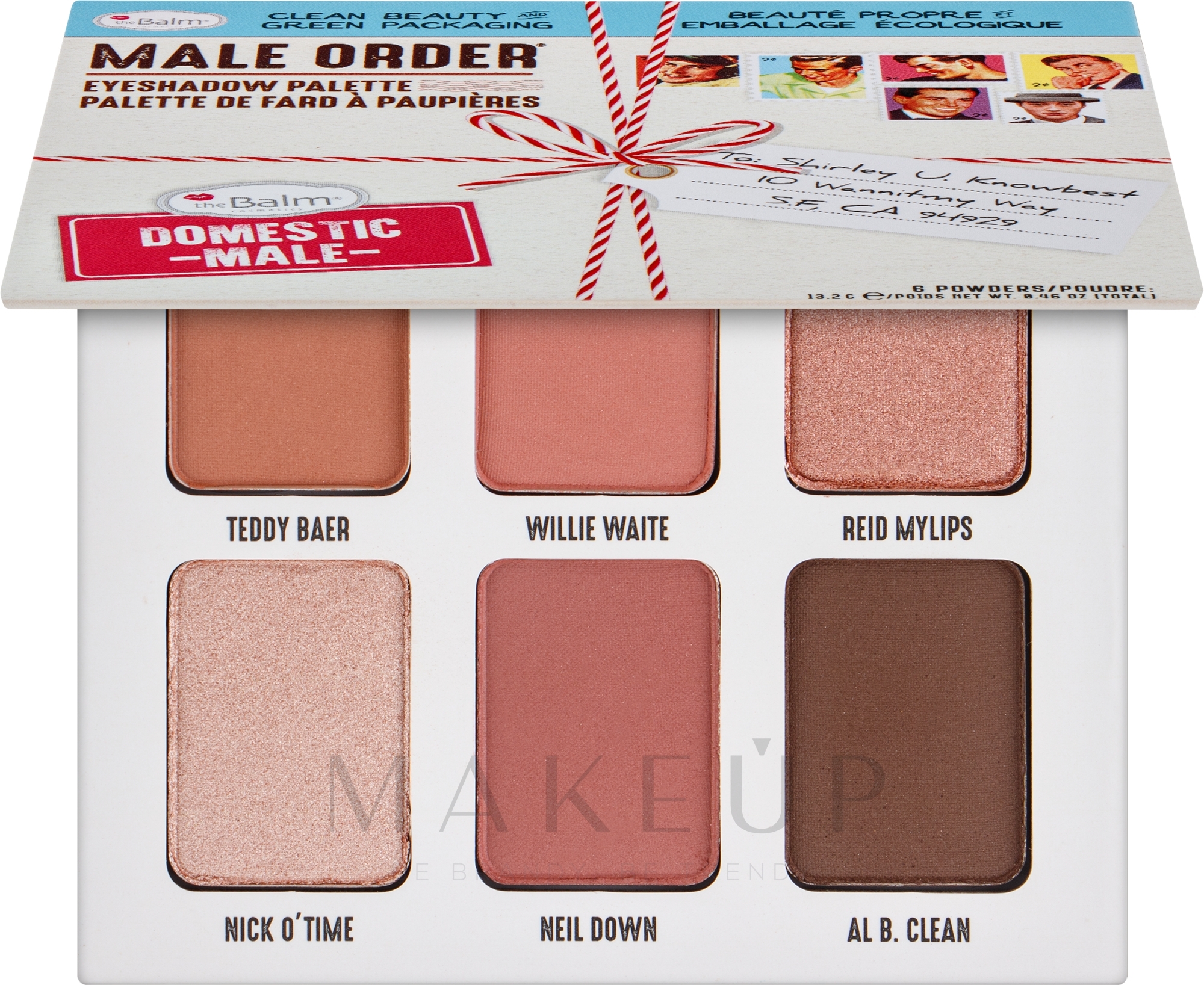 Lidschattenpalette - theBalm Male Order Eyeshadow Palette — Bild Domestic Male