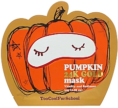 Düfte, Parfümerie und Kosmetik Pflegende Gesichtsmaske mit Kürbis und Gold für strahlende Haut - Too Cool For School Pumpkin 24k Gold Mask