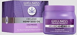 Düfte, Parfümerie und Kosmetik Haarmaske - Wellness Premium Organic Hemp Oil Cold Pressed Silver Mask