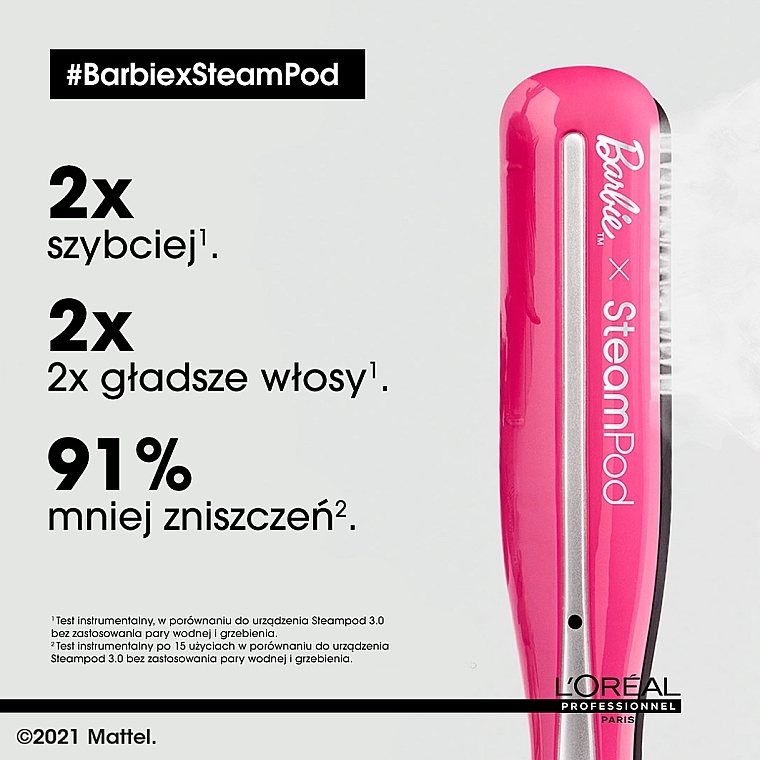 Dampf-Haarglätter - L’Oreal Professionnel SteamPod 3.0 Barbie Limited Edition  — Bild N3