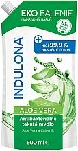 Düfte, Parfümerie und Kosmetik Antibakterielle Flüssigseife mit Aloe Vera - Indulona Aloe Vera Antibacterial Liquid Soap (Doypack) 