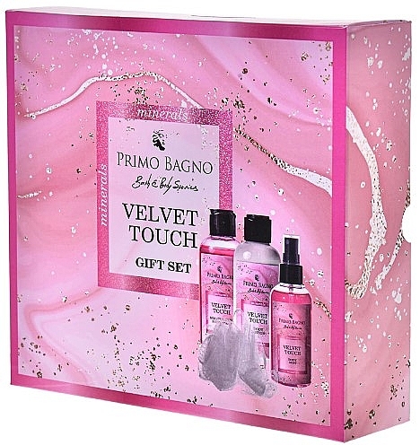 Set - Primo Bagno Velvet Touch Gift Set (b/wash/140 ml + b/lot/140 ml + b/mist/100 ml + sponge) — Bild N1