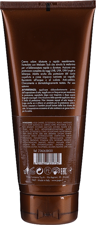 Feuchtigkeitsspendende Sonnenschutzcreme für Körper, Gesicht, Haar und Kopfhaut SPF 15 - Pupa Multifunction Sunscreen Cream — Bild N2