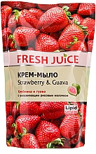 Düfte, Parfümerie und Kosmetik Creme-Seife Erdbeere und Guava (Nachfüller) - Fresh Juice Strawberry&Guava 