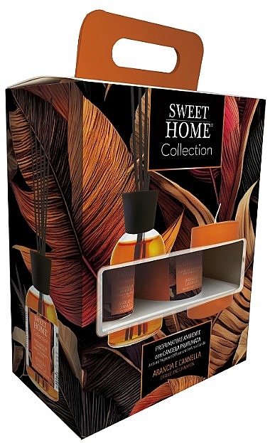 Set - Sweet Home Collection Orange and Cinnamon Gift Set (diffuser/100ml + candle/110g) — Bild N1