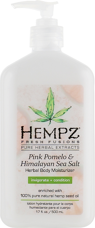Feuchtigkeitsmilch für den Körper Pampelmuse und Himalaya-Salz - Hempz Pink Pomelo & Himalayan Sea Salt Herbal Body Moisturizer — Bild N3