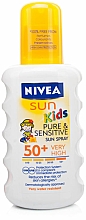 Sonnenschutzspray-Lotion für Kinder SPF 50+ - NIVEA Sun Kids Pure & Sensitive Spray SPF 50+ — Bild N2