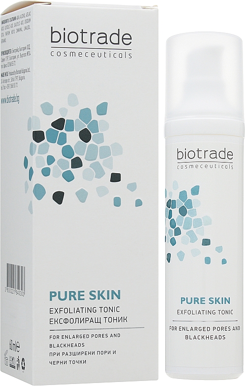 Peeling-Gesichtstonikum mit Azelainsäure, Glykolsäure und Salicylsäure - Biotrade Pure Skin Exfoliating Tonic — Bild N1