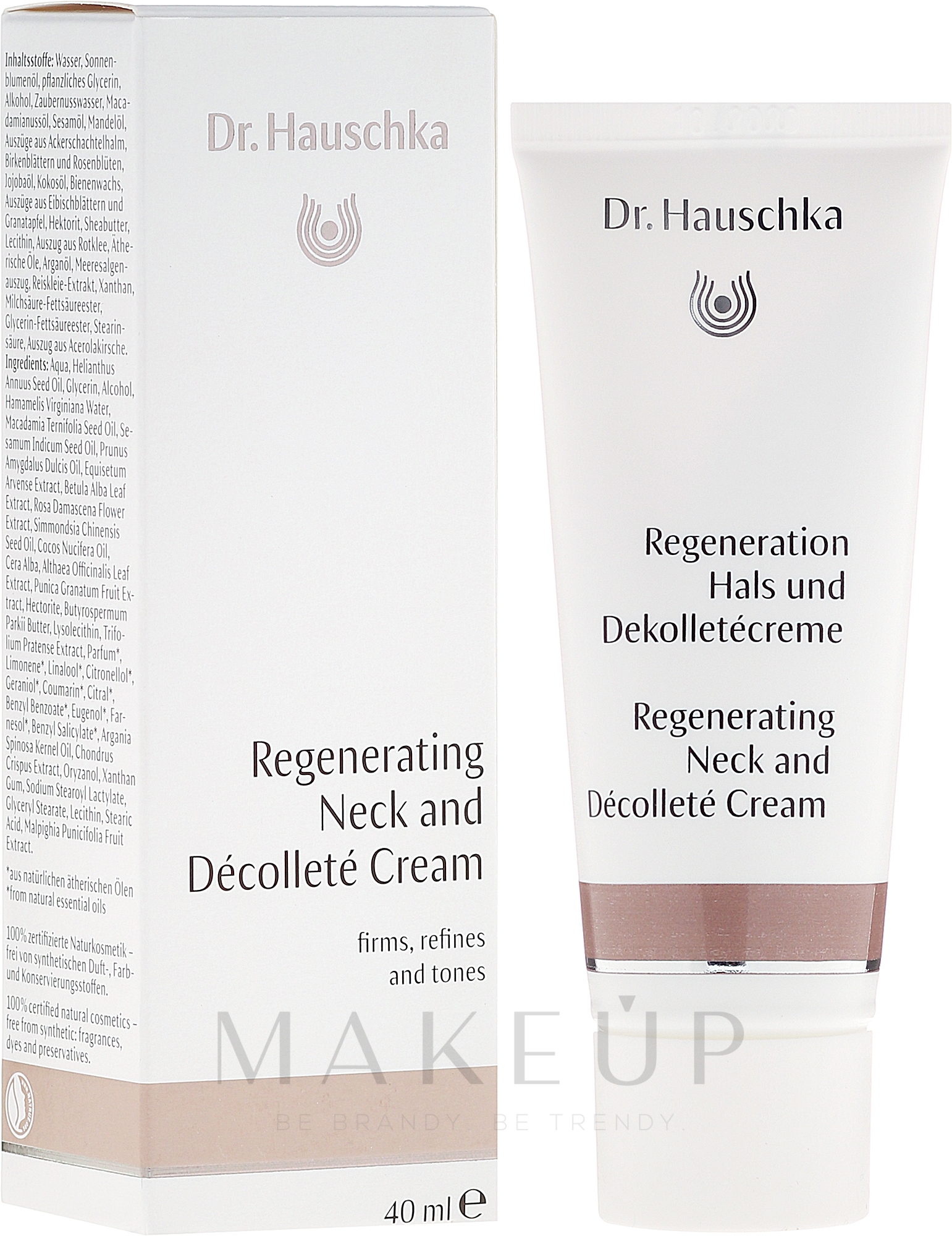 Regeneration Hals und Dekolletécreme für anspruchsvolle, reife Haut - Dr. Hauschka Regerating Neck and Dekolleté cream — Bild 40 ml