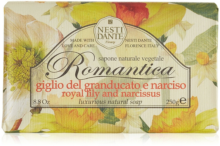 Naturseife Royal Lily & Narcissus - Nesti Dante Natural Soap Romantica Collection — Bild N1