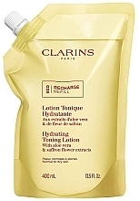 Tonisierende, feuchtigkeitsspendende Lotion mit Aloe Vera und Safranblütenextrakten - Clarins Hydrating Toning Lotion (Doypack) — Bild N1