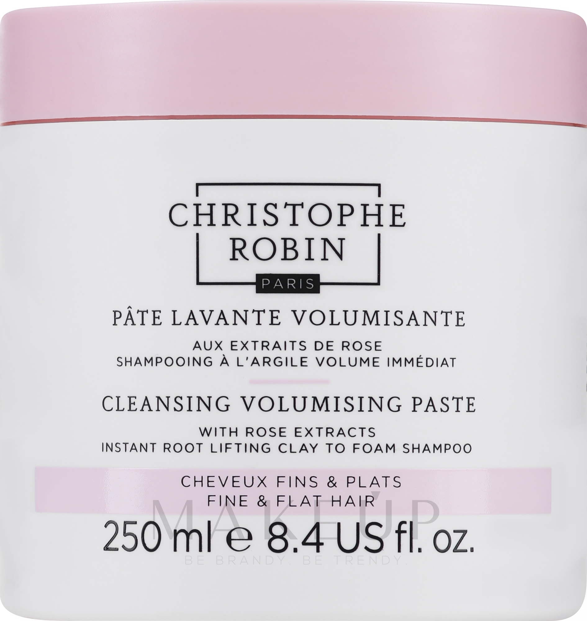 Reinigende Haarpaste für mehr Volumen mit reinem Rassoul und Rosenextrakten - Christophe Robin Cleansing Volumizing Paste With Pure Rassoul Clay & Rose Extracts — Bild 250 ml