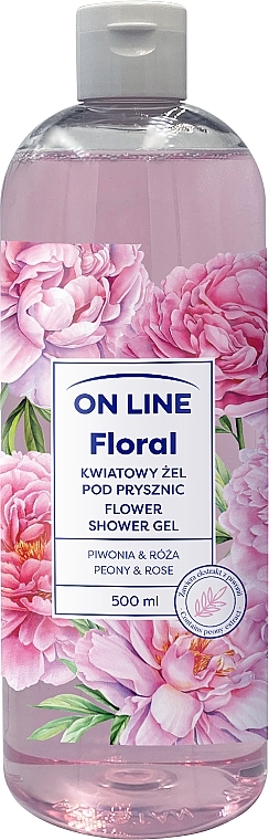Duschgel Pfingstrose und Rose - On Line Floral Flower Shower Gel Peony & Rose — Bild N2