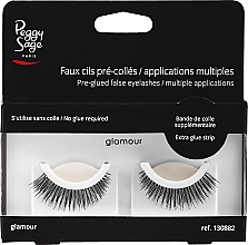 Düfte, Parfümerie und Kosmetik Künstliche Wimpern mit Klebstoff Glamour - Peggy Sage