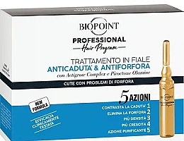 Ampullen gegen Haarausfall und Schuppen für Männer - Biopoint Anticaduta & Antiforfora Trattamento In Fiale — Bild N1