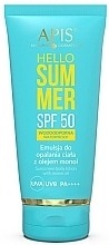 Bräunungslotion mit Monoi-Öl - APIS Professional Hello Summer SPF 50 — Bild N1