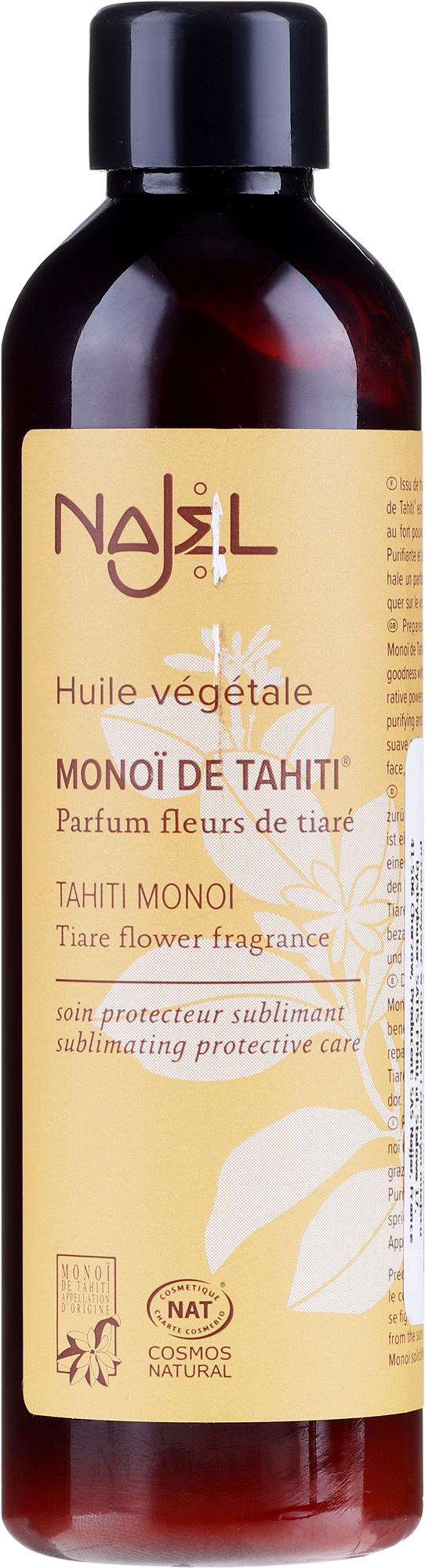 Pflegendes, reinigendes und beruhigendes Körperöl - Najel Najel Tahiti Monoi — Bild 125 ml