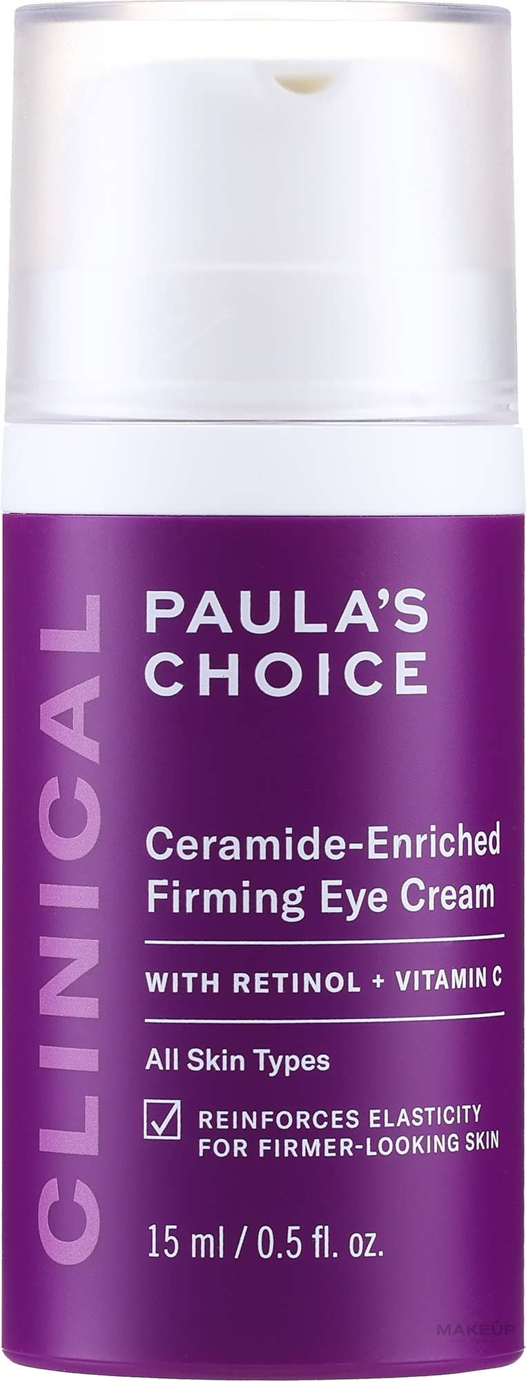 Paula's Choice Clinical Ceramide-Enriched Firming Eye Cream - Augencreme mit Ceramiden — Bild 15 ml