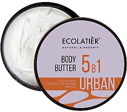 5in1 Körperbutter mit Kakao, Shea, Kokos, Macadamia und Babassu - Ecolatier Urban Body Butter — Bild N1