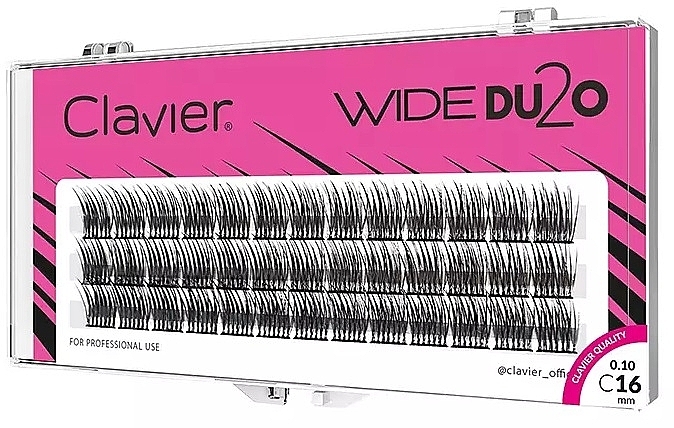 Wimpernbüschel 16 mm - Clavier Wide DU2O Eyelashes — Bild N1