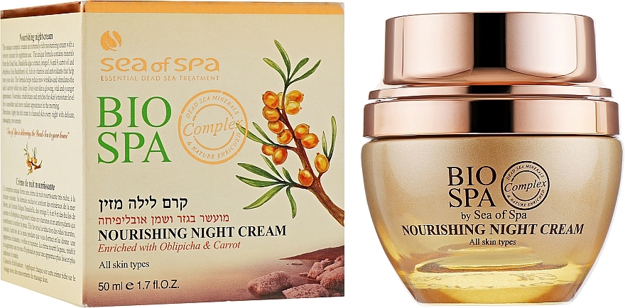 Nährende Nachtcreme mit Sanddorn & Karotte - Sea of Spa Bio Spa Nourishing Night Cream — Bild N1