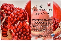 Körperpflegeset - Primo Bagno Pomegranate Coconut Bath Gift Set (Körperlotion 100ml + Duschgel 150ml + Seife 100g + Badeschwamm 1 St.) — Bild N2