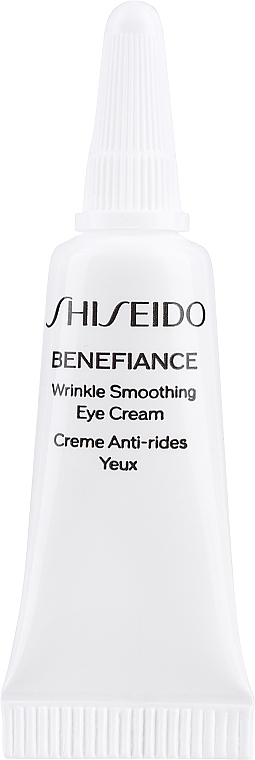 GESCHENK! Creme gegen Falten um die Augen - Shiseido Benefiance Wrinkle Smoothing Eye Cream  — Bild N1