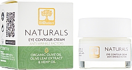 Düfte, Parfümerie und Kosmetik Anti-Falten-Creme für die Haut um die Augen mit Olivenextrakt und Hanföl - BIOselect Naturals Eye Contour Cream